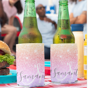 Moderner farbiger Glitzer Glitzern Personalisiert Dosenkühler