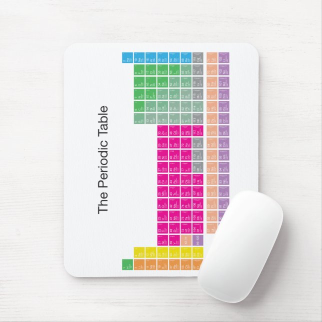 Moderner farbiger Periodic-Tisch Mousepad (Mit Mouse)