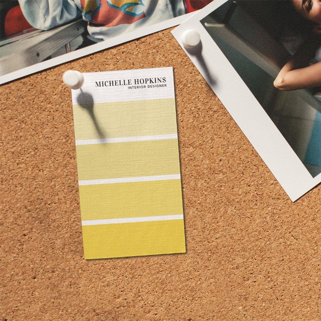 Moderner Farbstreifen | Innenarchitekt Visitenkarte (Von Creator hochgeladen)