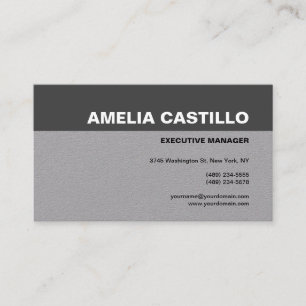 Moderner, feiner Text zeitgenössischer Schlichter  Visitenkarte