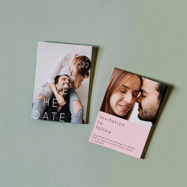 Moderner, fett formatierter Text mit doppeltem Fot Einladung (Von Creator hochgeladen)