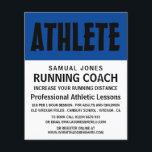 Moderner, fett- und athletischer Lesson Advert Fly Flyer<br><div class="desc">Moderne,  fett-athletische Lektionen Werbe-Flyer im Business Card Store.</div>
