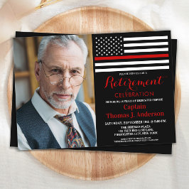 Moderner Feuerwehrmann - Kundenspezifische Foto-Re Einladung