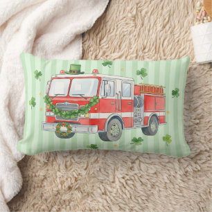 Moderner Feuerwehrmann St. Patrick's Day-Feuerwehr Lendenkissen