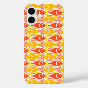 Moderner Fisch, Mandarine orange iPhone 16 Plus Hülle