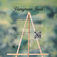 Moderner Flitterwochenfonds QR-Code wünschenswert