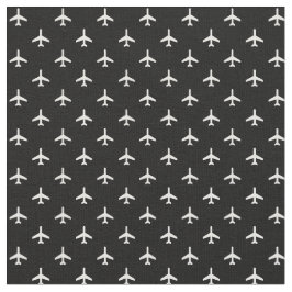 Moderner Flugzeug-Schwarzweiss-Pilot Stoff