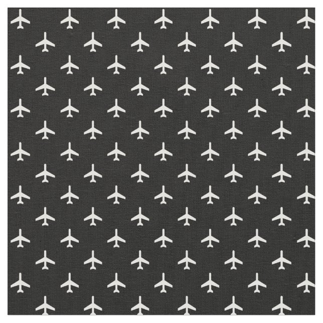 Moderner Flugzeug-Schwarzweiss-Pilot Stoff (Nahaufnahme)