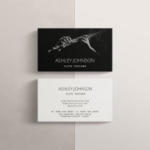 Moderner Flutlehrer Soloist Black & White Foto