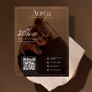 Moderner Flyer für Schönheitssalon