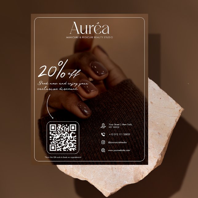 Moderner Flyer für Schönheitssalon (Von Creator hochgeladen)