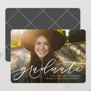 Moderner Foto-Abschluss Ankündigung