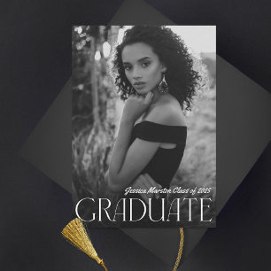 Moderner Foto Abschluss Ankündigung