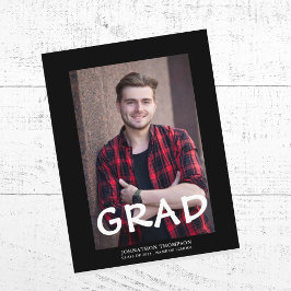 Moderner Foto Abschluss Ankündigungspostkarte