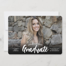 Moderner Foto-Abschluss der Graduate Class Ankündigung