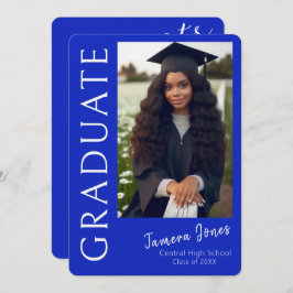 Moderner Foto Abschluss Einladung