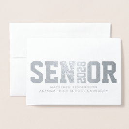 Moderner Foto-Abschluss für Senior Block Folienkarte