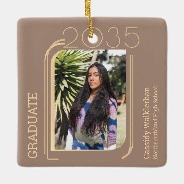 Moderner Foto Abschluss Keramikornament (Vorderseite)