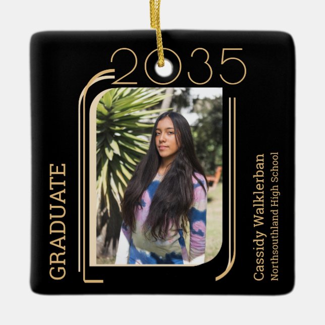 Moderner Foto Abschluss Keramikornament (Vorderseite)