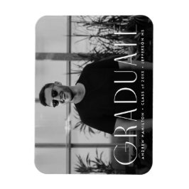 Moderner Foto Abschluss Magnet