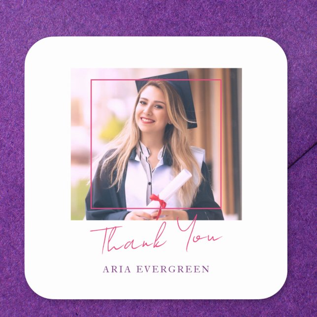 Moderner Foto Abschluss Umschlag Aufkleber (Von Creator hochgeladen)