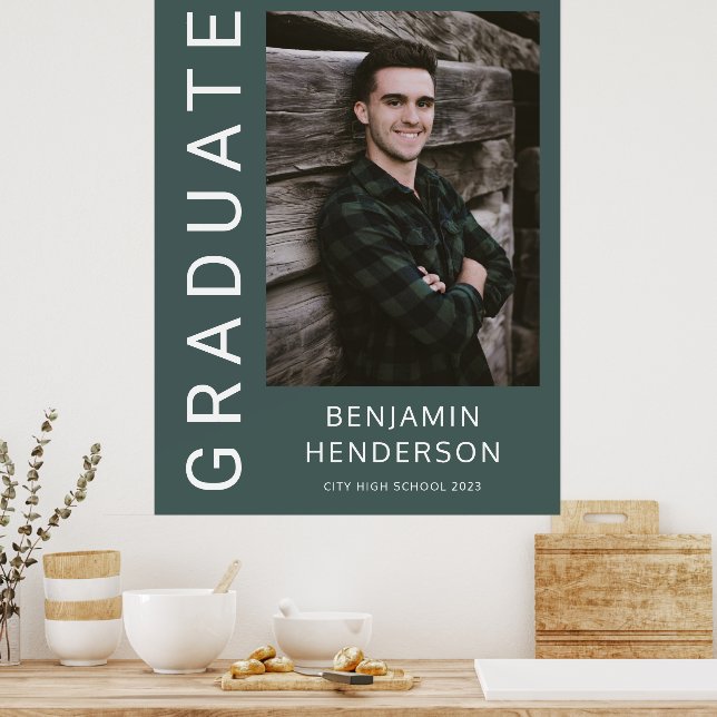 Moderner Foto Boy Abschluss Poster (Küche)