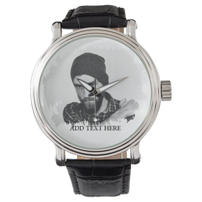 Moderner Foto-Effekt Armbanduhr (Vorderseite)