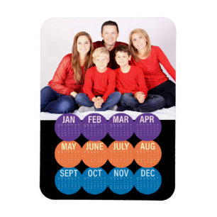 Moderner Foto-Kalender 2018 Magnet