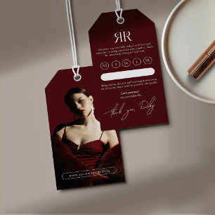 Moderner Foto-Produkt-Kleidung-Hängeschild Geschenkanhänger