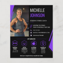 Moderner Foto-QR-Code Fitnesscoach für Frauen