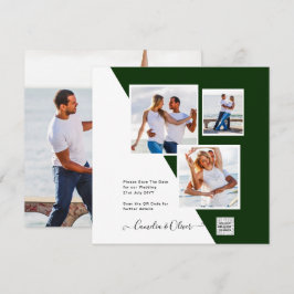 Moderner FOTO QR CODE Hochzeitstag einladen oder G