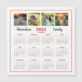 Moderner Foto-Sammlerkalender Magnetkarte