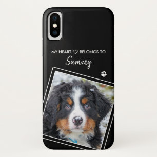 Moderner Foto Schwarzer Haustier Hund Case-Mate iPhone Hülle