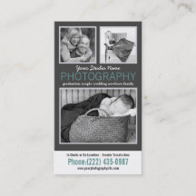 Moderner Fotograf mit 3 Beispielen-Fotos