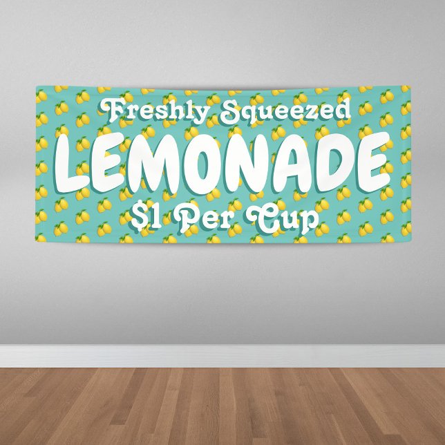 Moderner Frischer Lemonade Stand Banner (Von Creator hochgeladen)