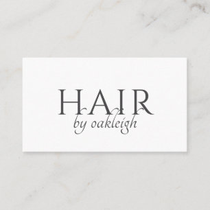 Moderner Friseur Minimal Typography  Visitenkarte