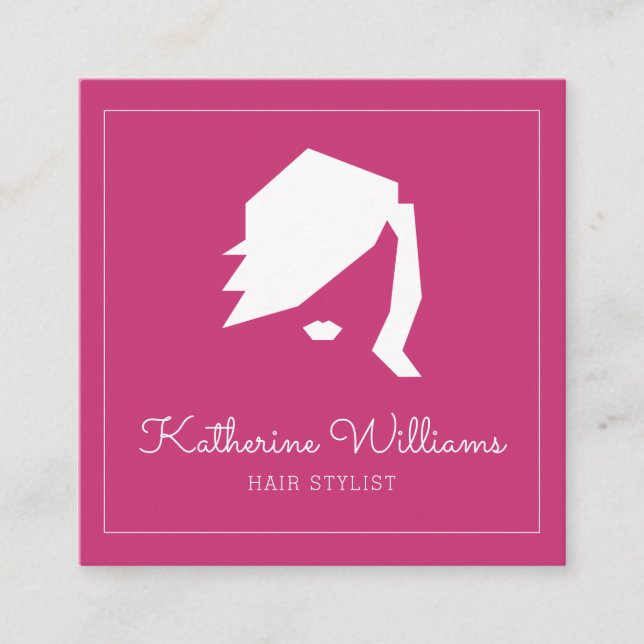 Moderner Friseur mit Ernennung Terminkarte (Vorderseite)