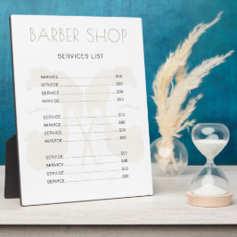 Moderner Friseur-Salon einfach minimalistisch eleg Fotoplatte