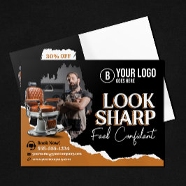 Moderner Friseursalon Friseursalon Postkarte