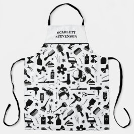 Moderner Friseursalon Stylist Schürze