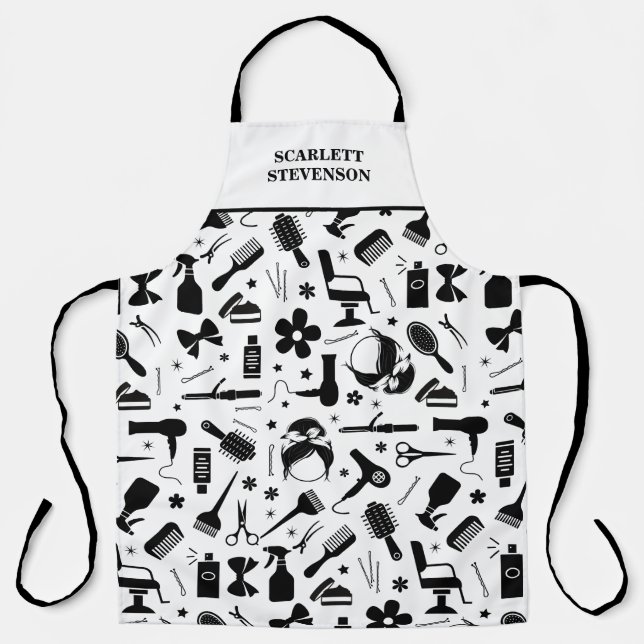 Moderner Friseursalon Stylist Schürze (Vorderseite)