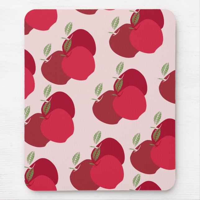 Moderner, fruchtig Inspiriert Apfel Mousepad (Vorne)