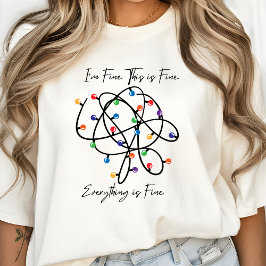 Moderner Funny Weihnachts T-Shirt Spaß Minimal Nie