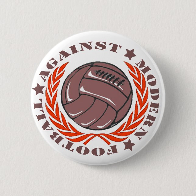 Moderner Fußball Button (Vorderseite)
