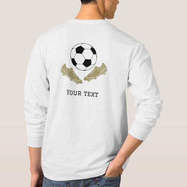Moderner Fußball reinigt Ball T-Shirt (Rückseite)