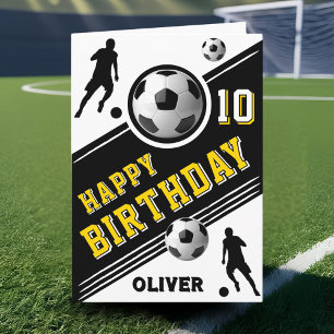 Moderner Fußballspieler Geburtstag Karte