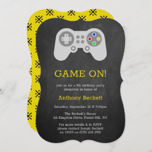 Moderner Gamer jeden Alters Einladung