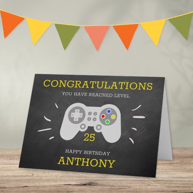 Moderner Gamer jeden Alters Karte (Von Creator hochgeladen)