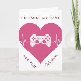 Moderner Gaming-Controller - Valentinstag Karte