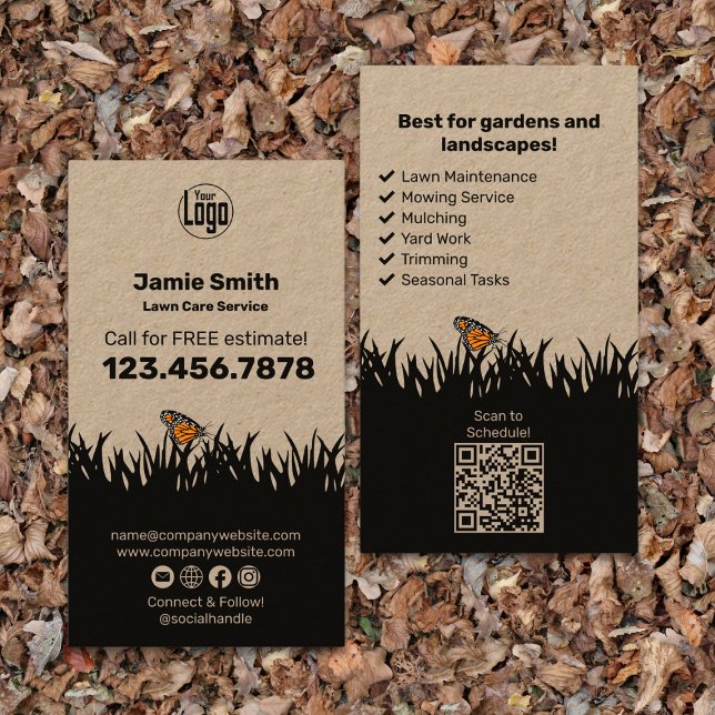 Moderner Gartenservice Visitenkarte (Modern Garden Maintenance Yard Service Business Card)